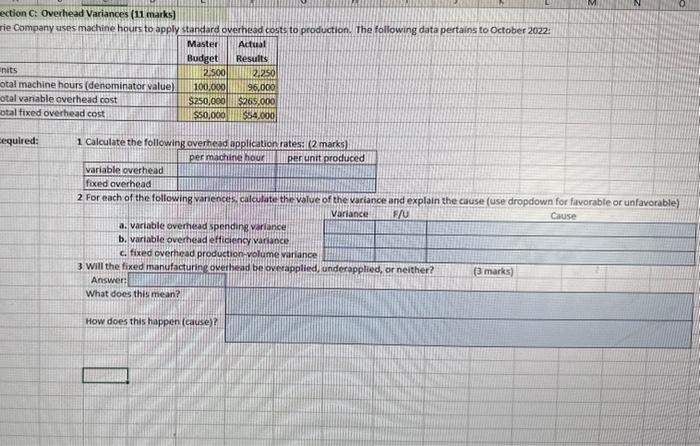 Solved 1 Calculate the following overhead application ratess | Chegg.com