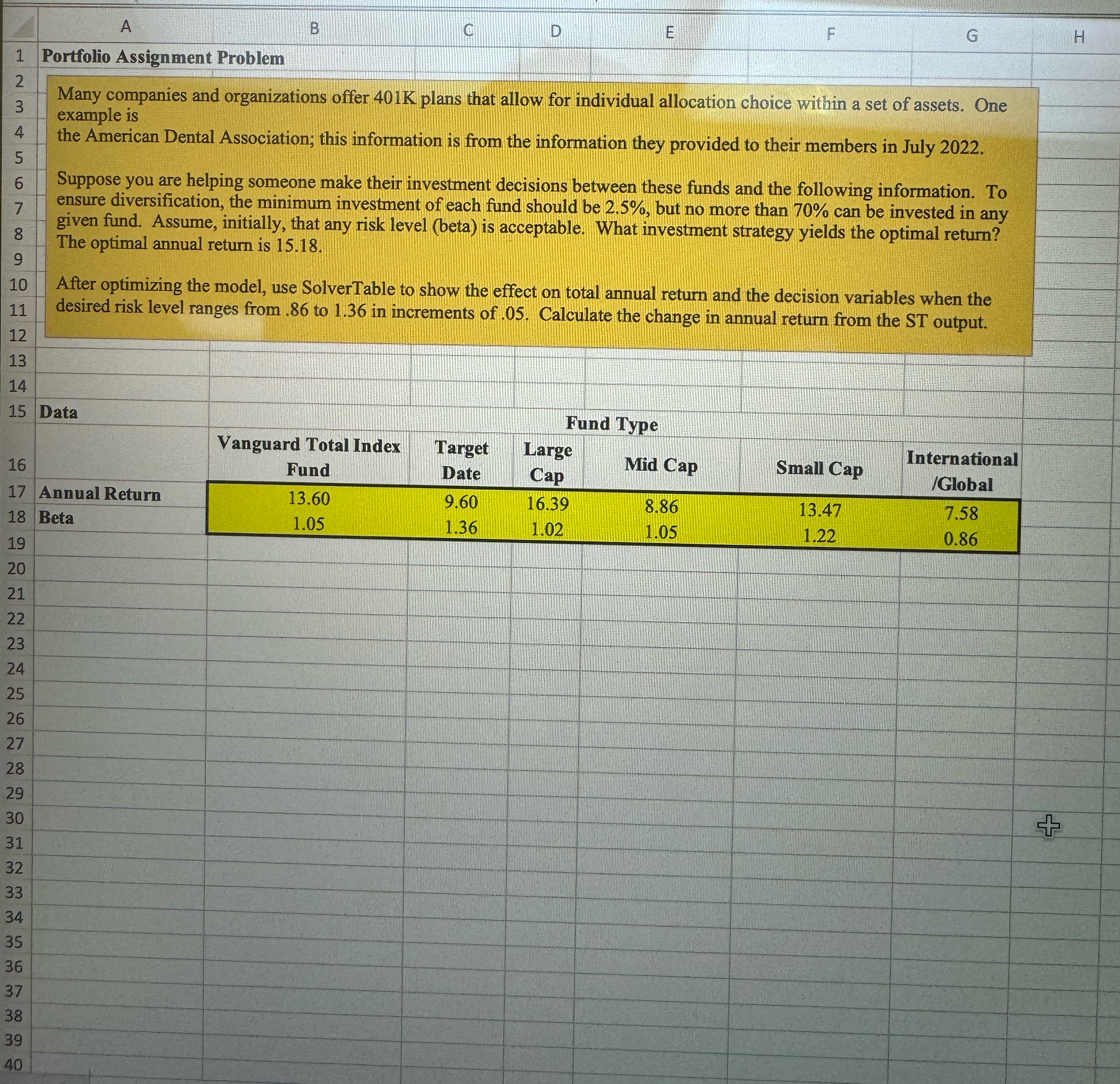 Solved Business Statistics Question. Please help using excel | Chegg.com