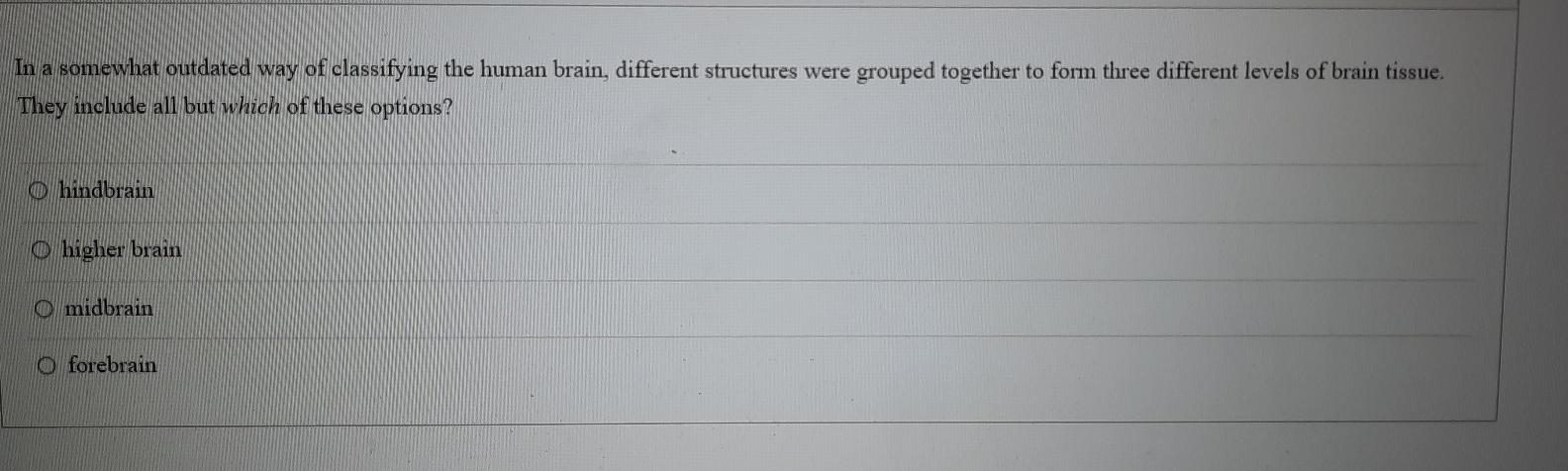 Solved In a somewhat outdated way of classifying the human | Chegg.com