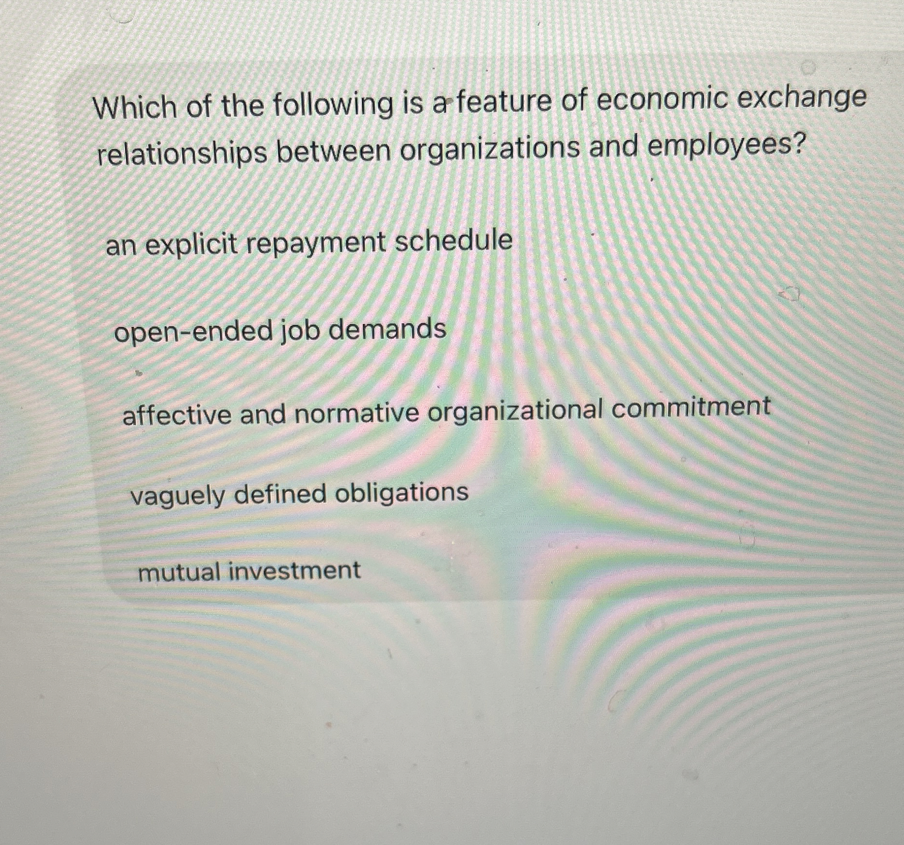 Solved Which of the following is a feature of economic | Chegg.com