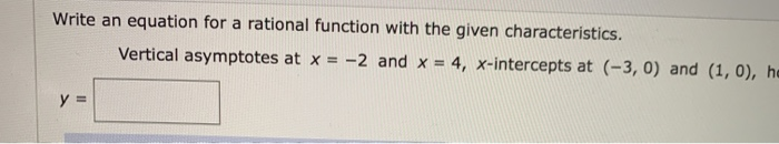 How to write a rational function with a hole image