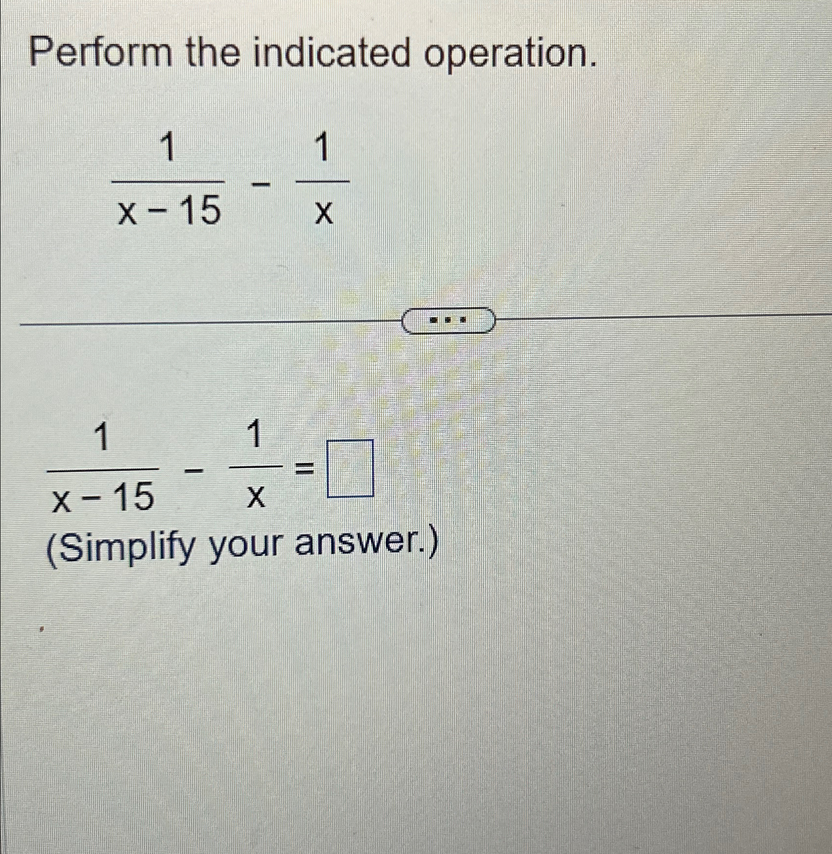 Solved Perform the indicated | Chegg.com