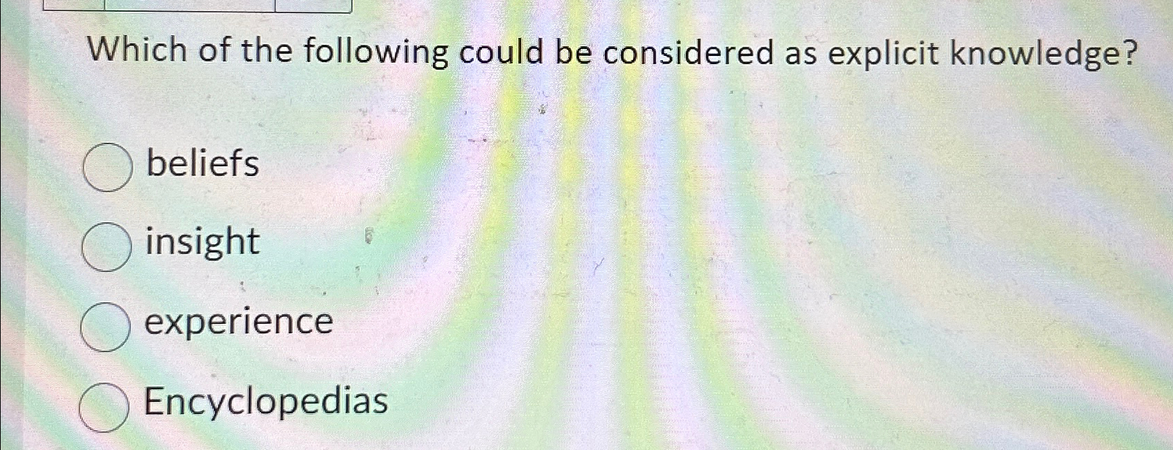 Solved Which of the following could be considered as | Chegg.com