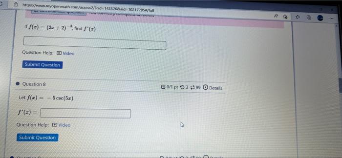 Solved Assignment 4: The Chain Rule (§3.4) Score: 7/20 9/20 | Chegg.com