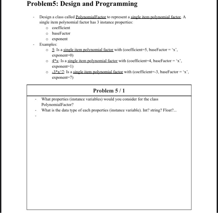 Solved Problem5: Design and Programming Design a class | Chegg.com