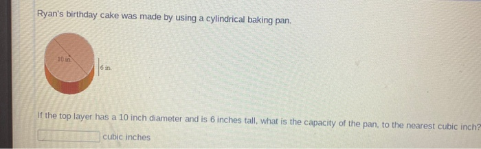 cylindrical baking pan