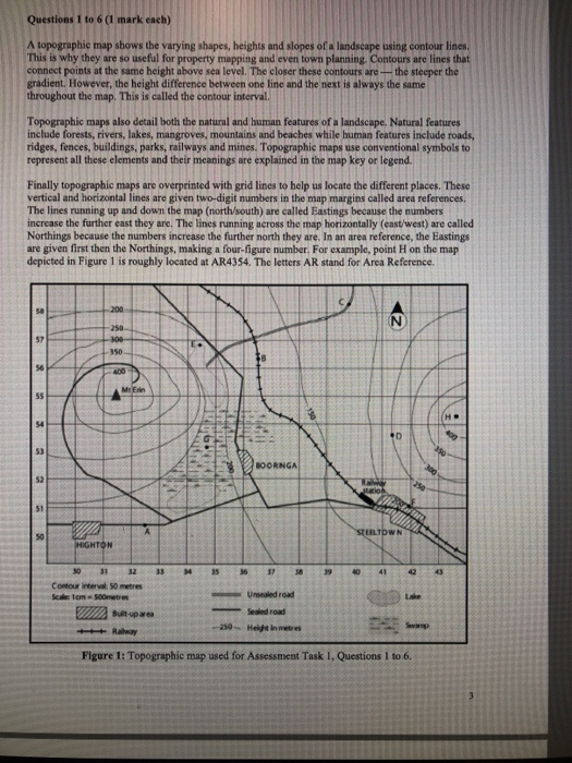 exercise 9.2 determining elevations from topographic maps