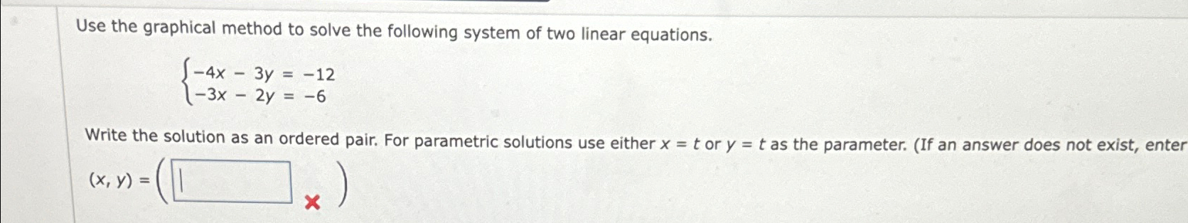 Solved Use the graphical method to solve the following | Chegg.com