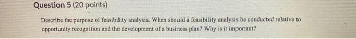Solved Question 5 (20 points) Describe the purpose of | Chegg.com