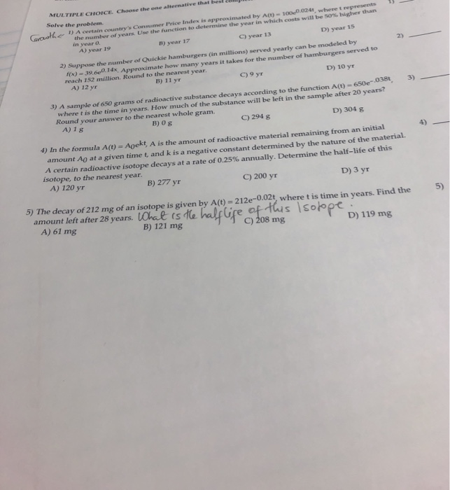 solved multiple choice questiona decrease in prepaid ... Solved MULTIPLE CHOICE. Choose the one alternative that besc | Chegg.com