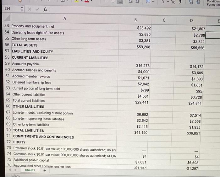 Solved COSTCO Ratios Please refer to the financial