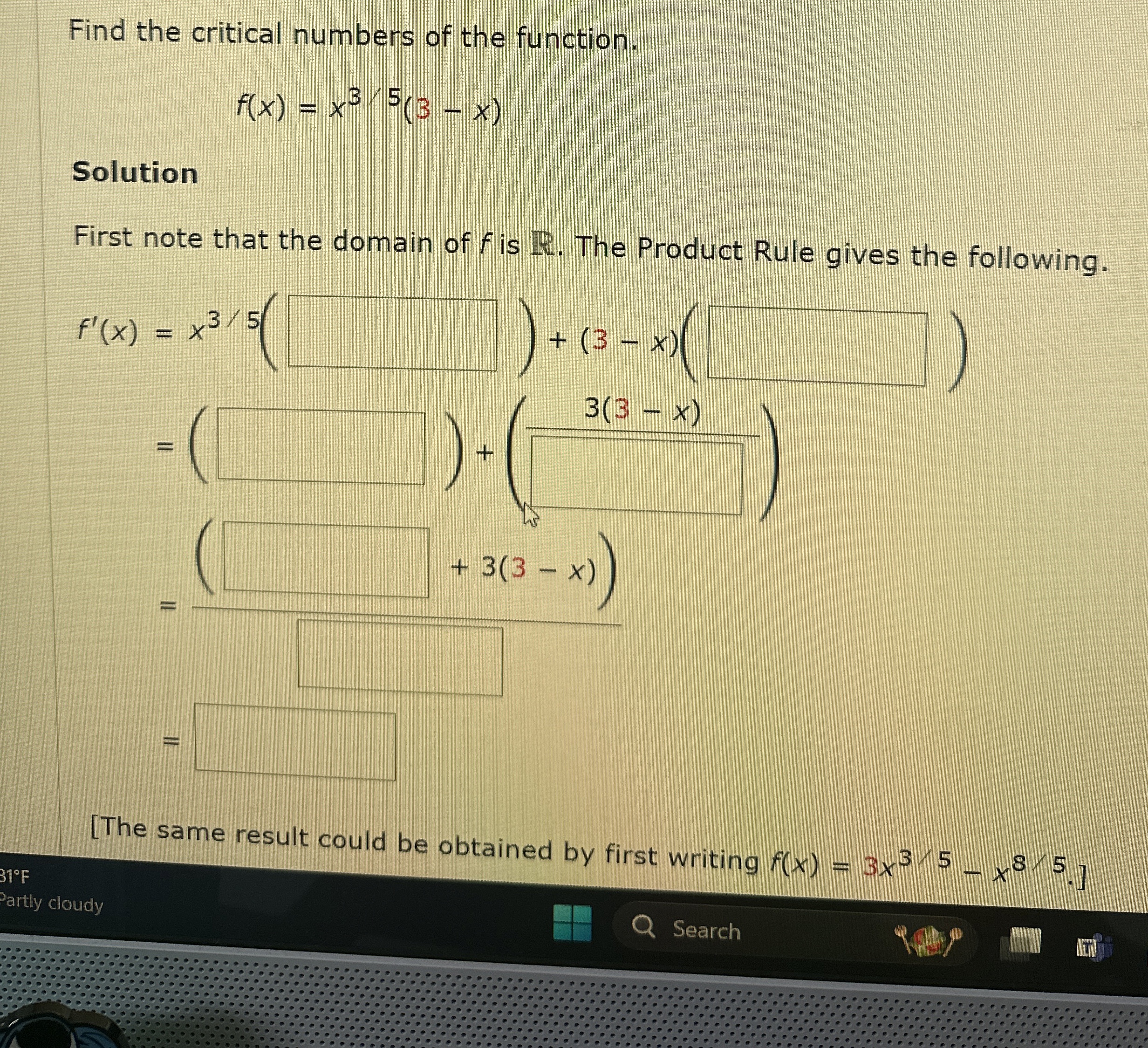 Solved Find the critical numbers of the | Chegg.com