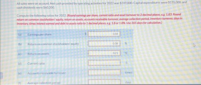 Solved IVANHOE COMPANY Income Statements For the Years Ended | Chegg.com