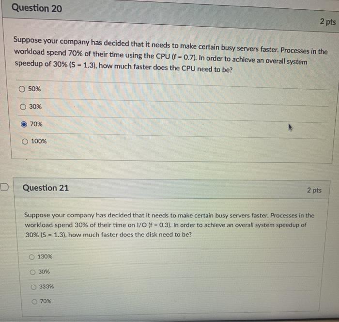 Solved Question 20 2 pts Suppose your company has decided | Chegg.com