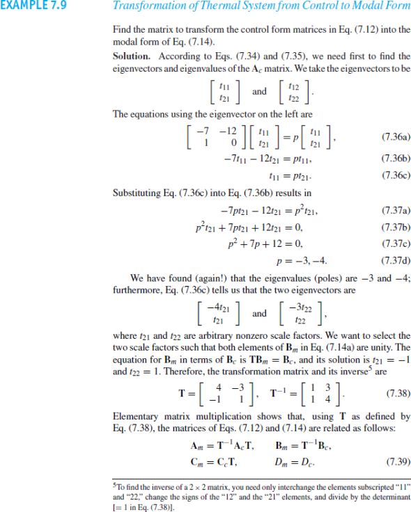 Solved: Use the transformation matrix in Eq. to explicitly mult ...