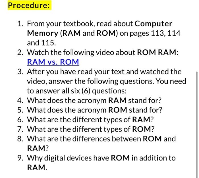 RAM Vs ROM Whats The Difference