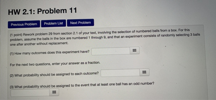 Solved HW 2.1: Problem 11 Previous Problem Problem List Next | Chegg.com