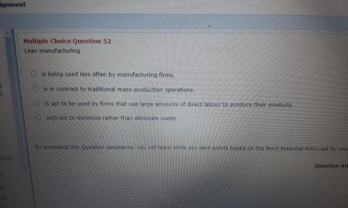 Solved Multiple Choice Question 06 Managerial accounting O | Chegg.com