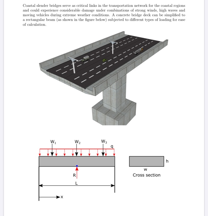 Coastal slender bridges serve as critical links in | Chegg.com