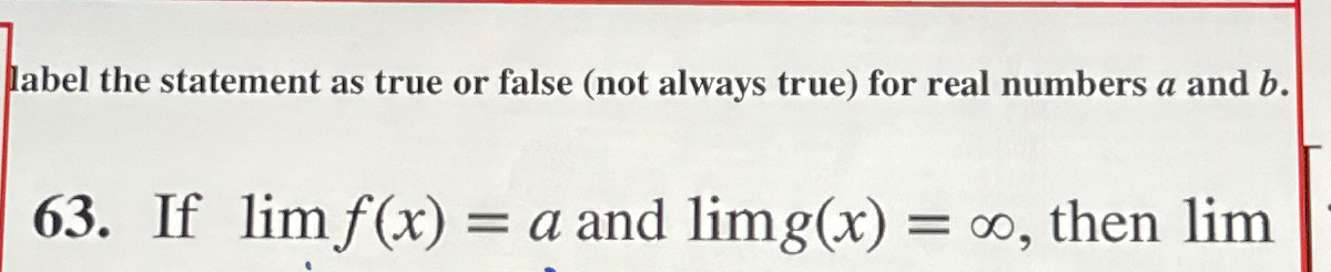 Solved label the statement as true or false (not always | Chegg.com