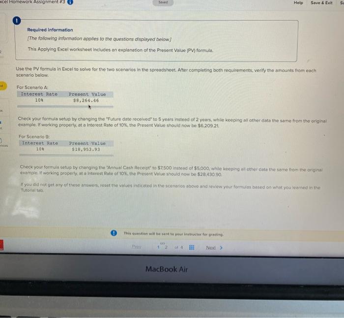 Solved xcel Homework Assignment #3 Saved Help Save & Exit Se | Chegg.com