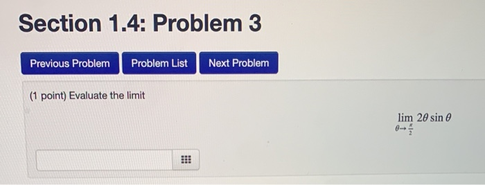Solved Section 1.4: Problem 3 Previous Problem Problem List | Chegg.com