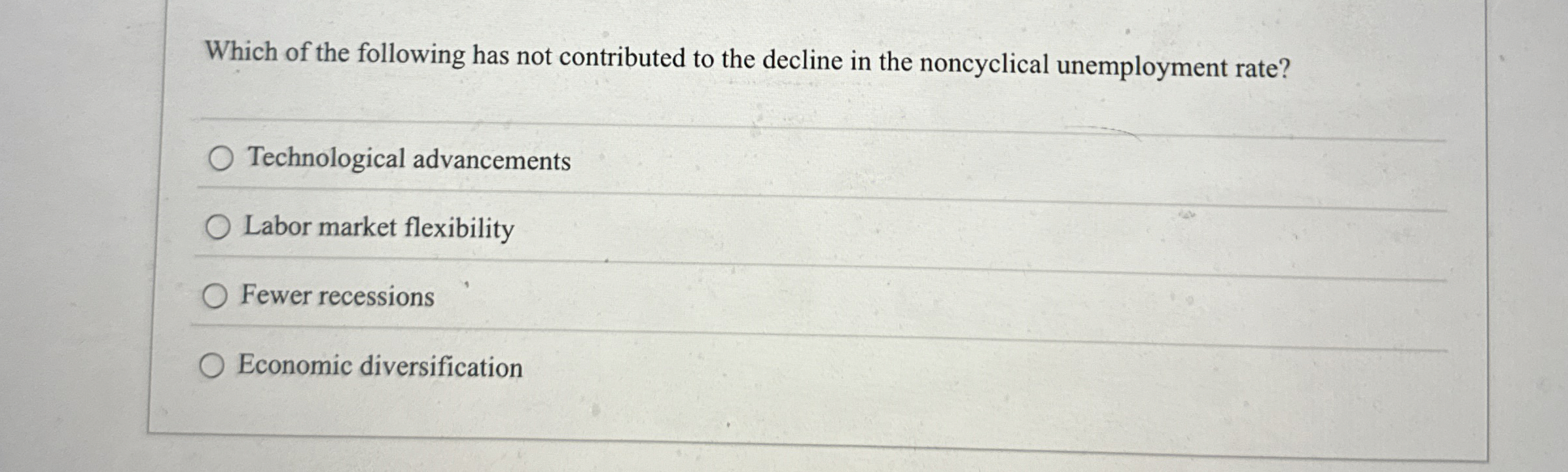Solved Which of the following has not contributed to the | Chegg.com