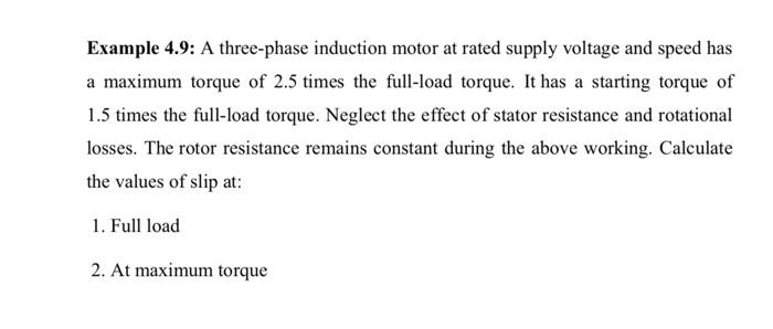 What is the difference between maximum torque and full load torque