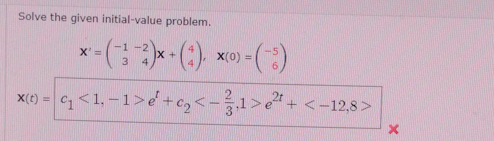 Solved Solve The Given Initial-value Problem. | Chegg.com