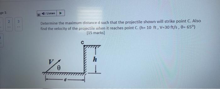 Solved Re 1: Listen 3 IN Determine the maximum distance d | Chegg.com