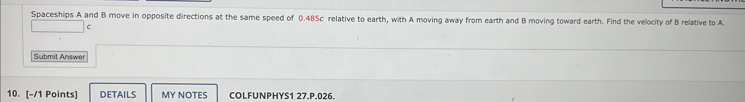 Solved Spaceships A and B ﻿move in opposite directions at | Chegg.com 