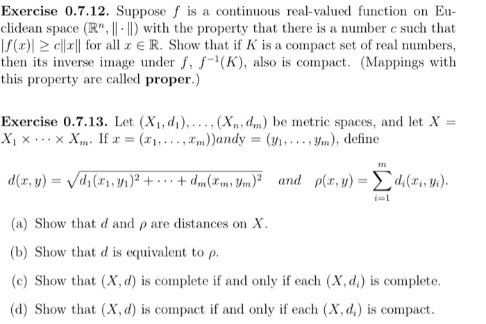 Solved Exercise 0.7.10. Let A And B Be Nonempty Subsets Of A | Chegg.com