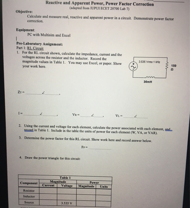 Power Factor Correction Table Calculator Bios Pics