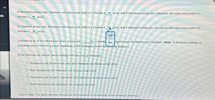 Solved 8. Using a payoff matrix to determine the equilibrium | Chegg.com