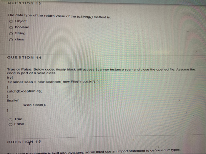 html : using () to return object type Images High... Solved QUESTION 13 The data type of the return value of the | Chegg.com