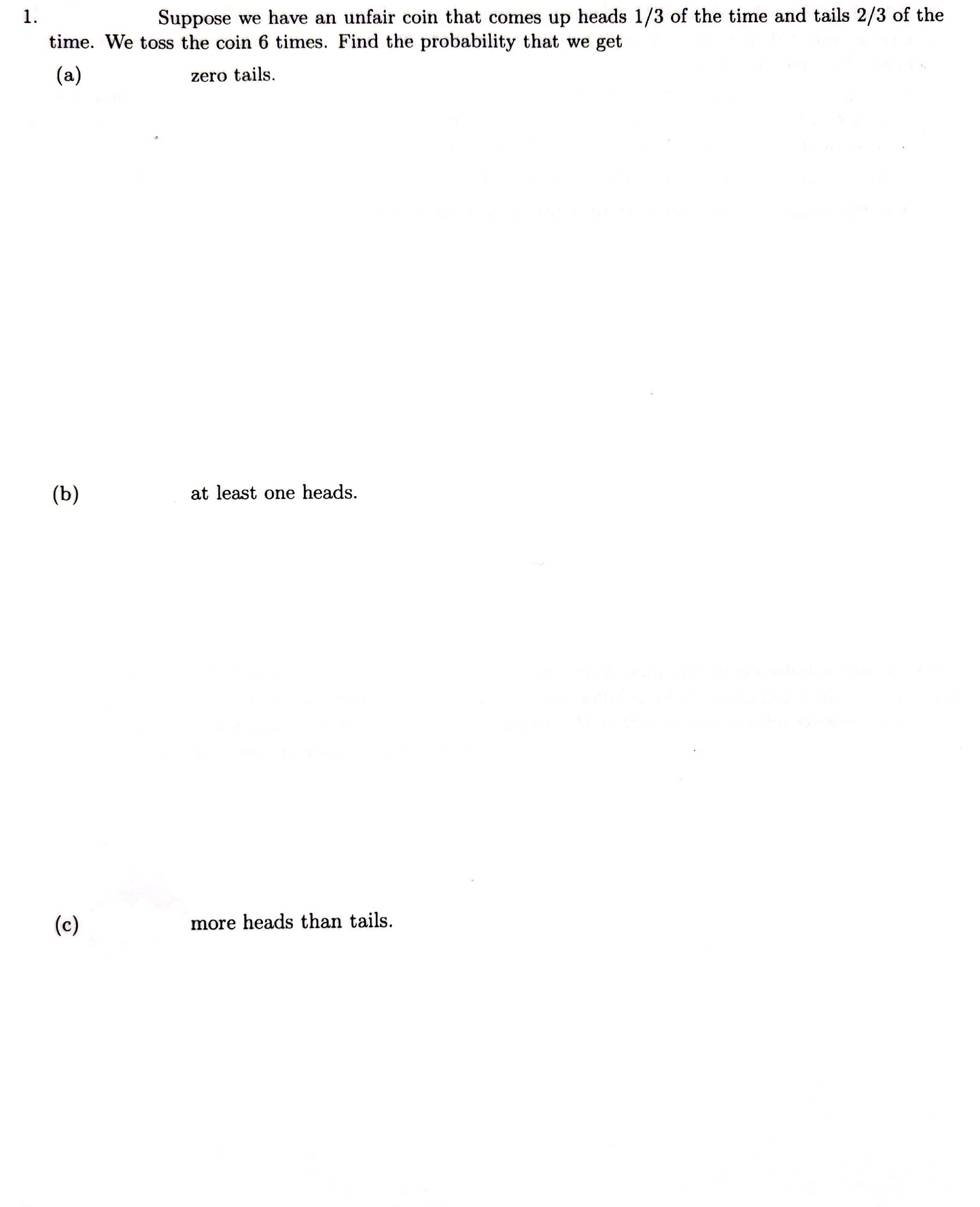 Solved Show all work for parts a, ﻿b, ﻿and c, ﻿thank you | Chegg.com