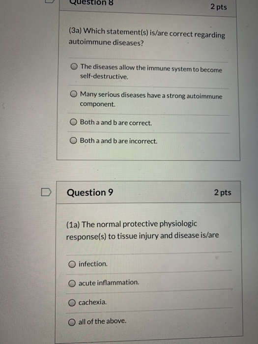 Solved 2 pts (3a) Which statement(s) is/are correct | Chegg.com