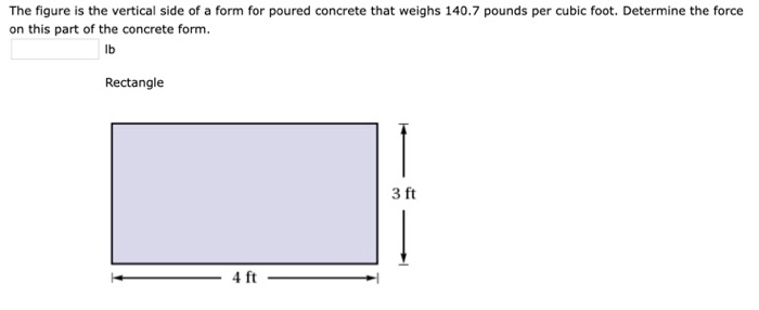 Solved The figure is the vertical side of a form for poured | Chegg.com