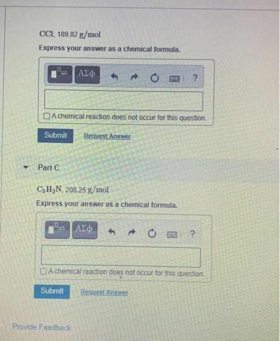 Solved Review Constants Pe Part A Formula of mula of CH, | Chegg.com