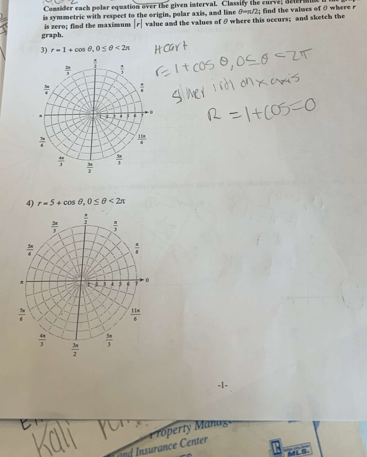 Solved Consider each polar equation over the given interval. | Chegg.com