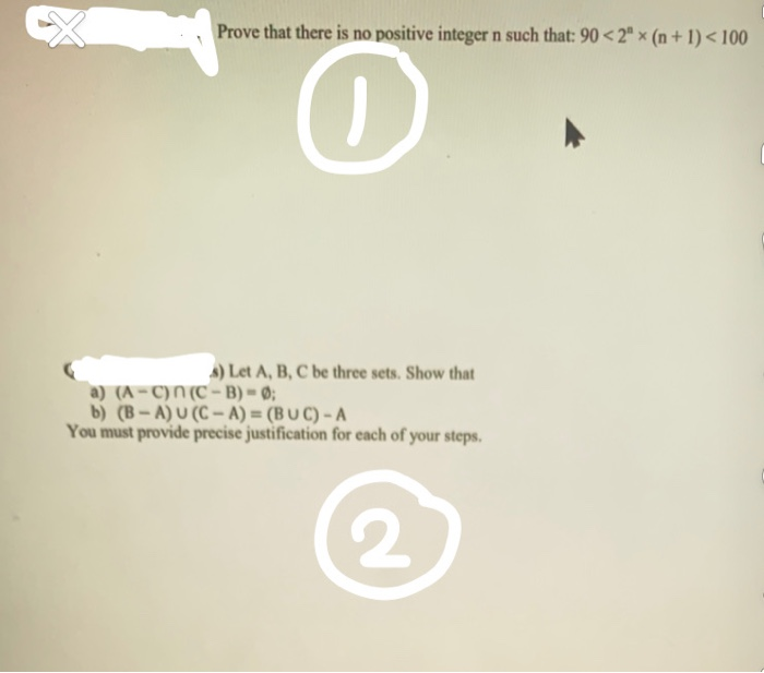 Solved Prove that there is no positive integer n such that: | Chegg.com