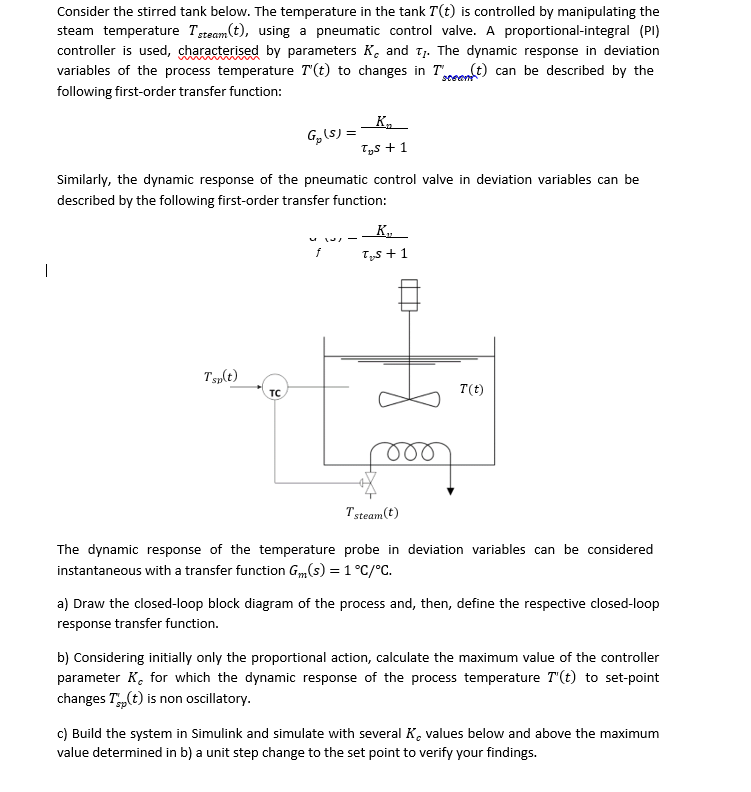 Solved Stability of ﻿control systems ﻿steam ﻿Consider the | Chegg.com