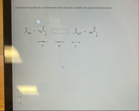 Solved Determine the equilbrium and choose the option that | Chegg.com
