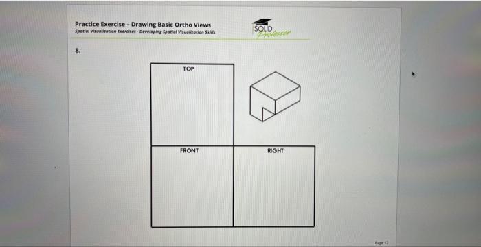 Practice Exercise - Drawing Basic Ortho Views