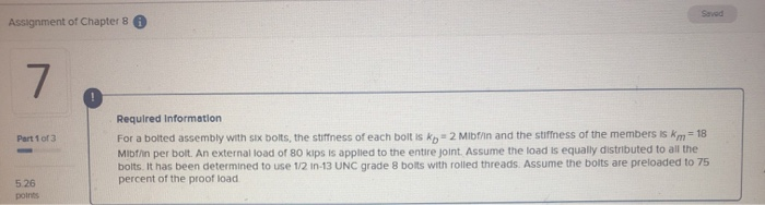 Solved Assignment of Chapter 8 Part 1 of 3 Required | Chegg.com