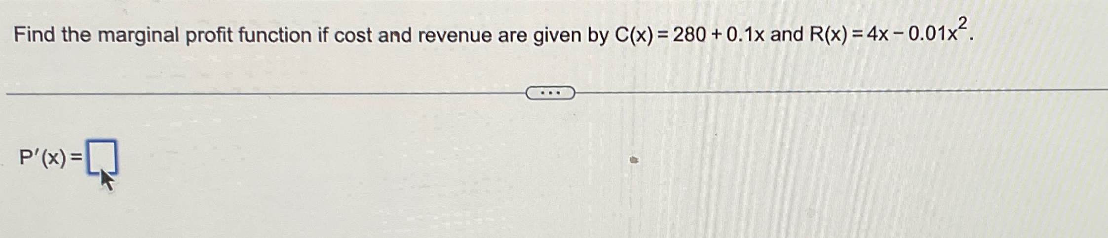 Solved Find the marginal profit function if cost and revenue | Chegg.com