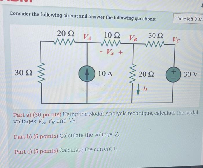 Solved Consider The Following Circuit And Answer The | Chegg.com