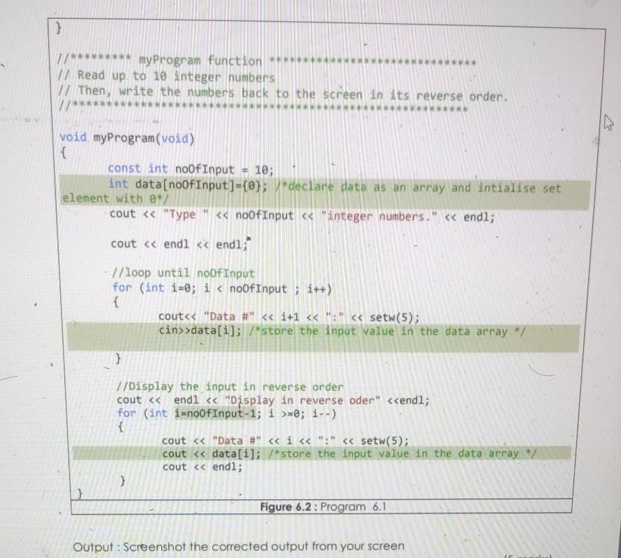 Solved 1. Copy, compile and run the program of | Chegg.com