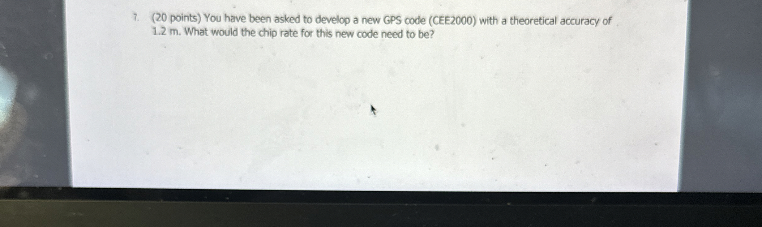 Solved (20 ﻿points) ﻿You have been asked to develop a new | Chegg.com