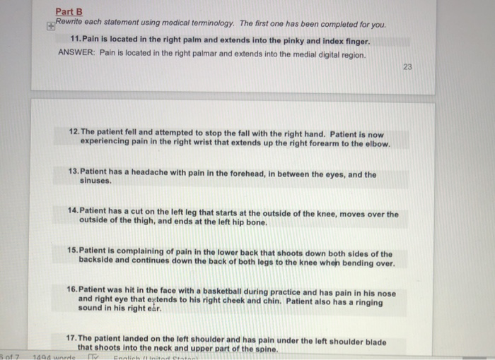 Directions Rewrite Each State May Use In Medical Chegg 